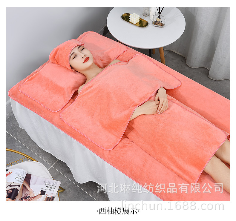 Beauty salon-specific towels with logo, beauty salon towels, bed towels, bath towels, bath skirts, fine fibers, soft and absorbent pic 38