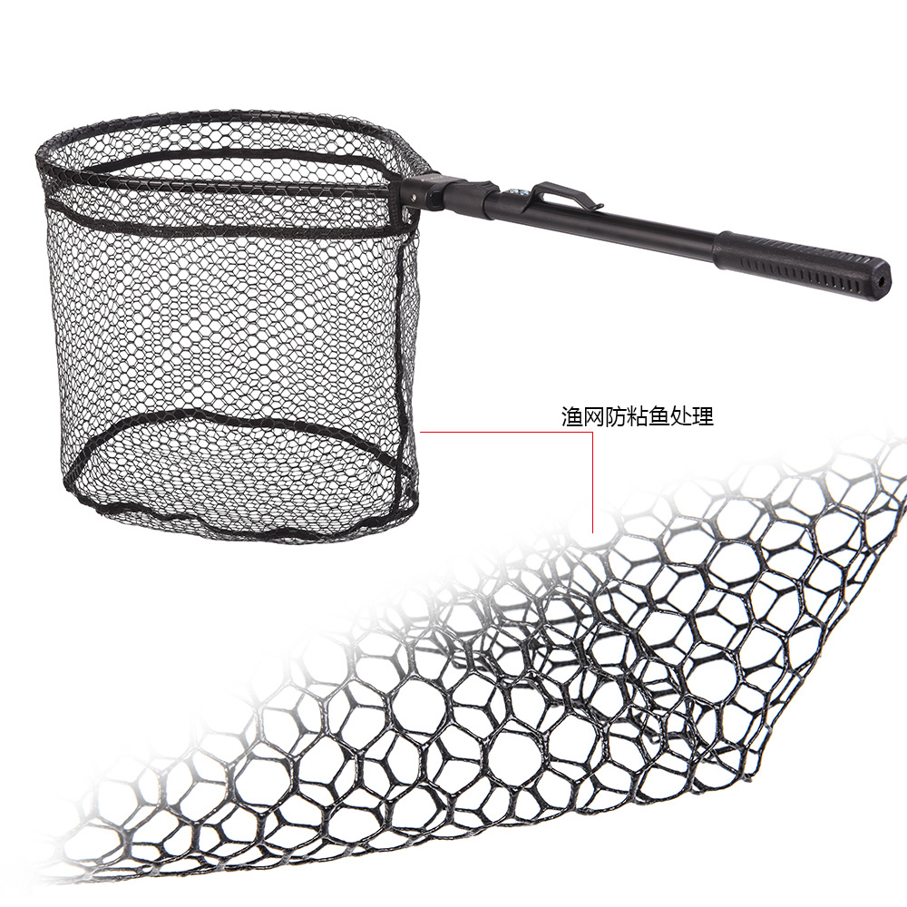 27984 LEO/ Leou [Aluminum Alloy Quick Folding Flying Fishing Hand-Drawn Net] Fly Fishing Fishing Net and Fishing Gear Net pic 5