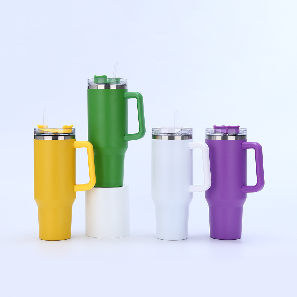 跨境直供美式40oz手柄汽车杯304不锈钢加厚冰霸杯车载吸管杯现货详情5