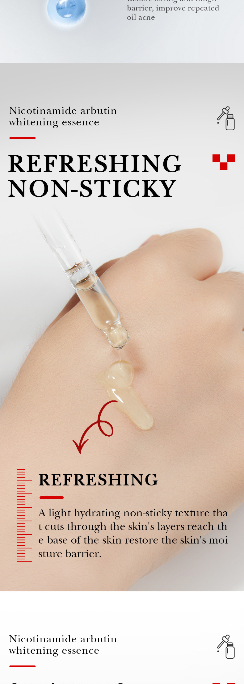 SADOER nicotinamide arbutin brightening skin tone cross-border trade pic 6