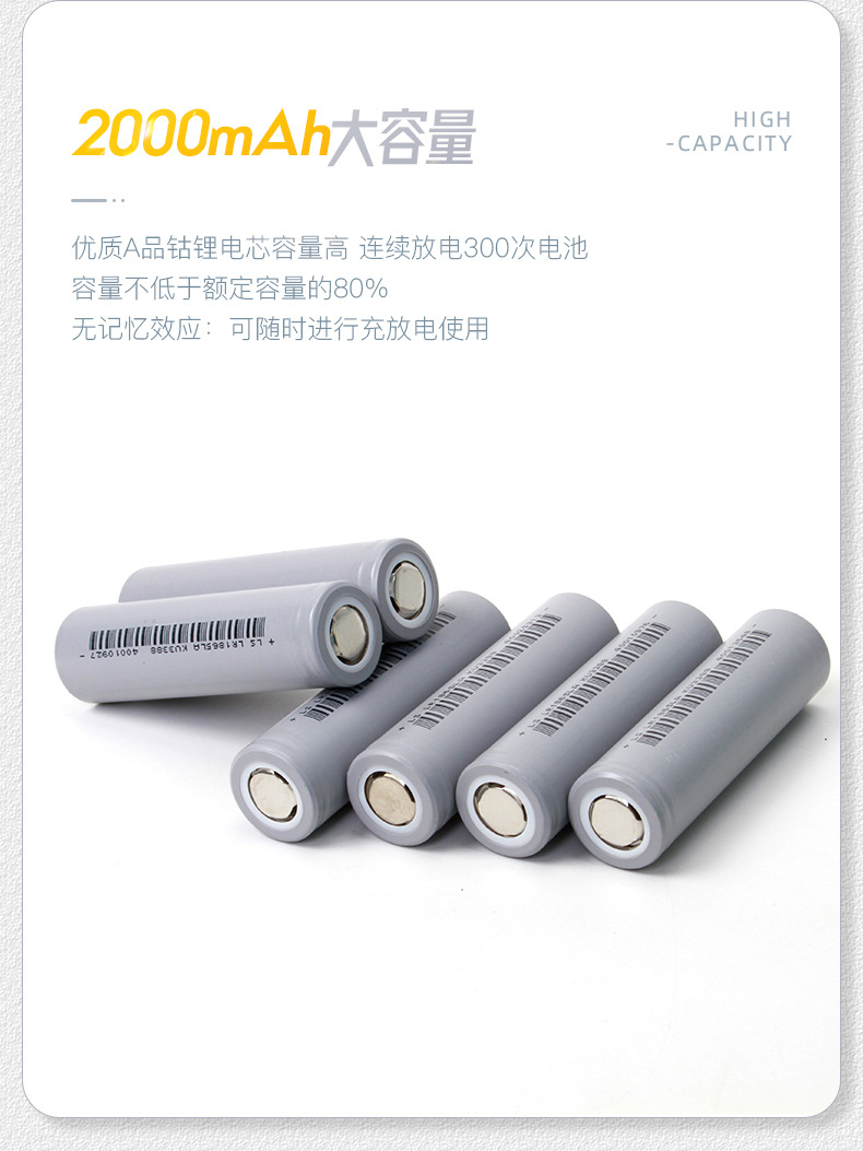 Brand-new Lishen 18650 power lithium battery 10C 2000mAh power tool fascia gun scooter cell pic 4