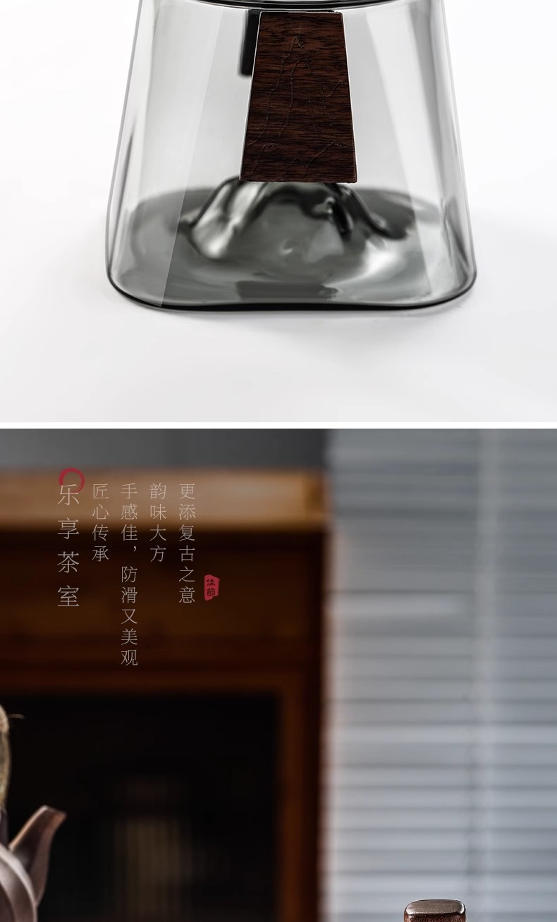 玻璃盖碗泡茶防烫单个大号不烫手三才手抓壶功夫茶具茶碗套装盖碗详情6