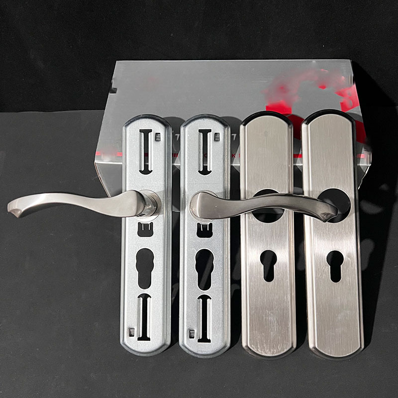 超为等 知名品牌802-01双盖板可调孔距室内门锁把手家用卧室门执手锁304不锈钢拉手 锁具配件详情1