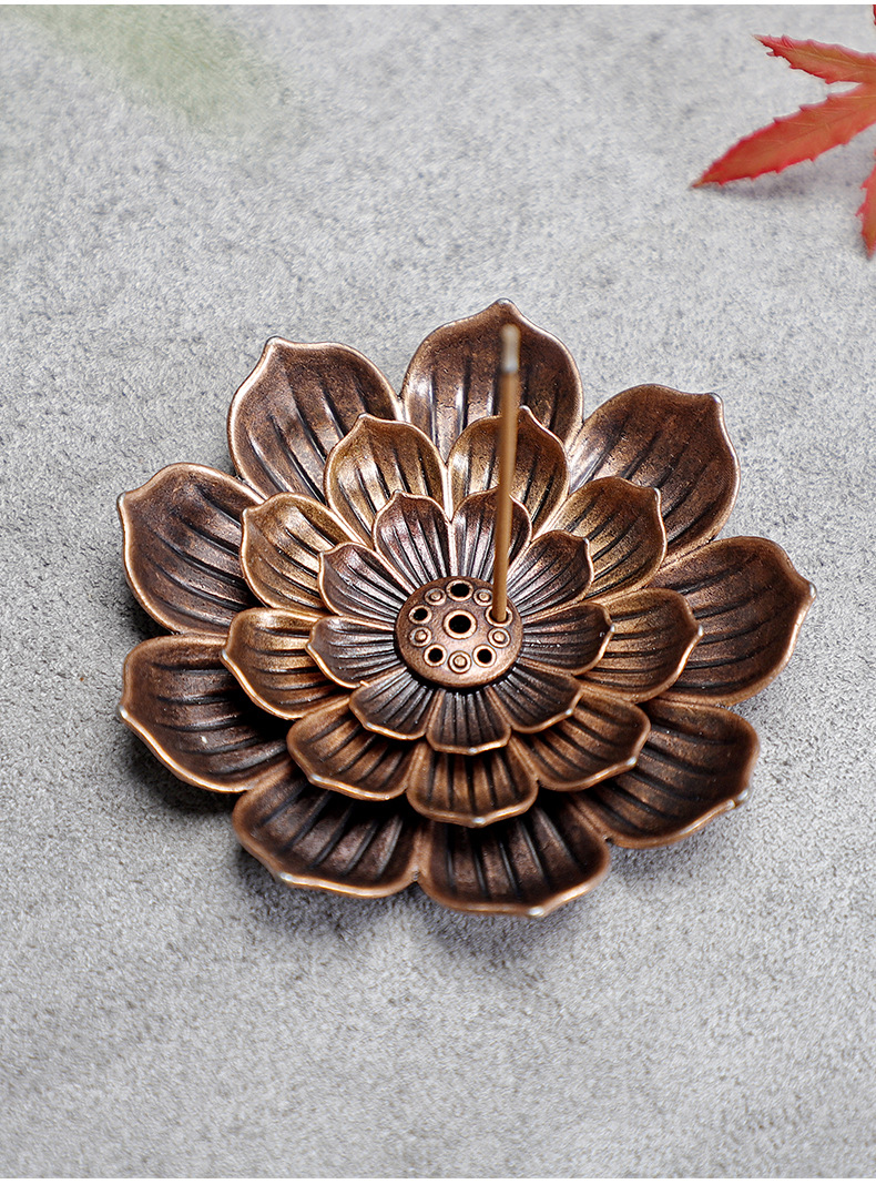 Alloy incense stick, wire incense stick, wire incense burner, aroma diffuser, three-treasure incense stick, lotus incense stick, multi-hole incense stick, decorative item, creative burner pic 6