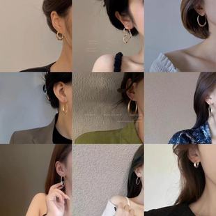 S925银针法式复古珍珠耳环高级感批发新款纯银耳钉小众百搭耳饰女详情3