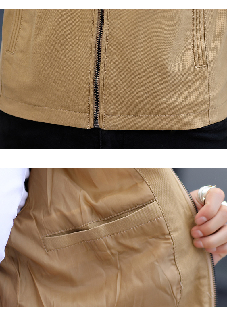 男士夹克外套2024春秋新款韩版水洗夹克休闲修身帅气修身上衣潮牌 pic 17