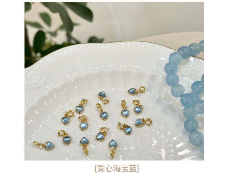 国潮系列海蓝宝系列新中式仓高保色24k镶石串珠配件配饰详情7