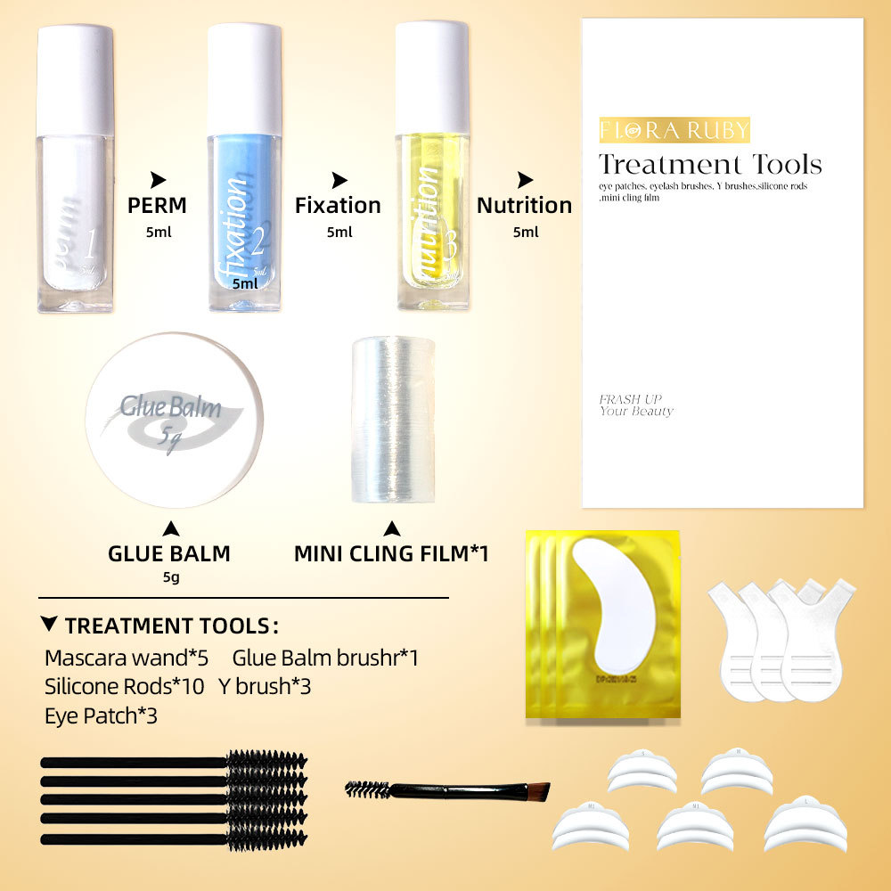 Cross-border European and American eyelash curling set Keratin curling eyelash Barbie long-lasting curling eyelash enhancement beauty tool manufacturer 02 pic 6