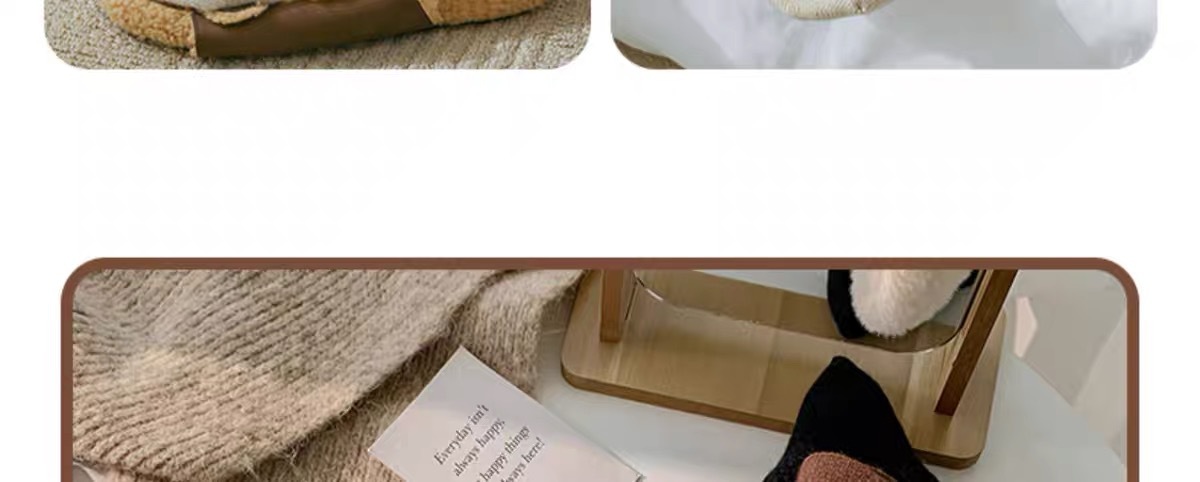 羊毛袜子女秋冬保暖加厚中筒袜日系奶咖长筒袜发热月子堆堆袜批发详情12