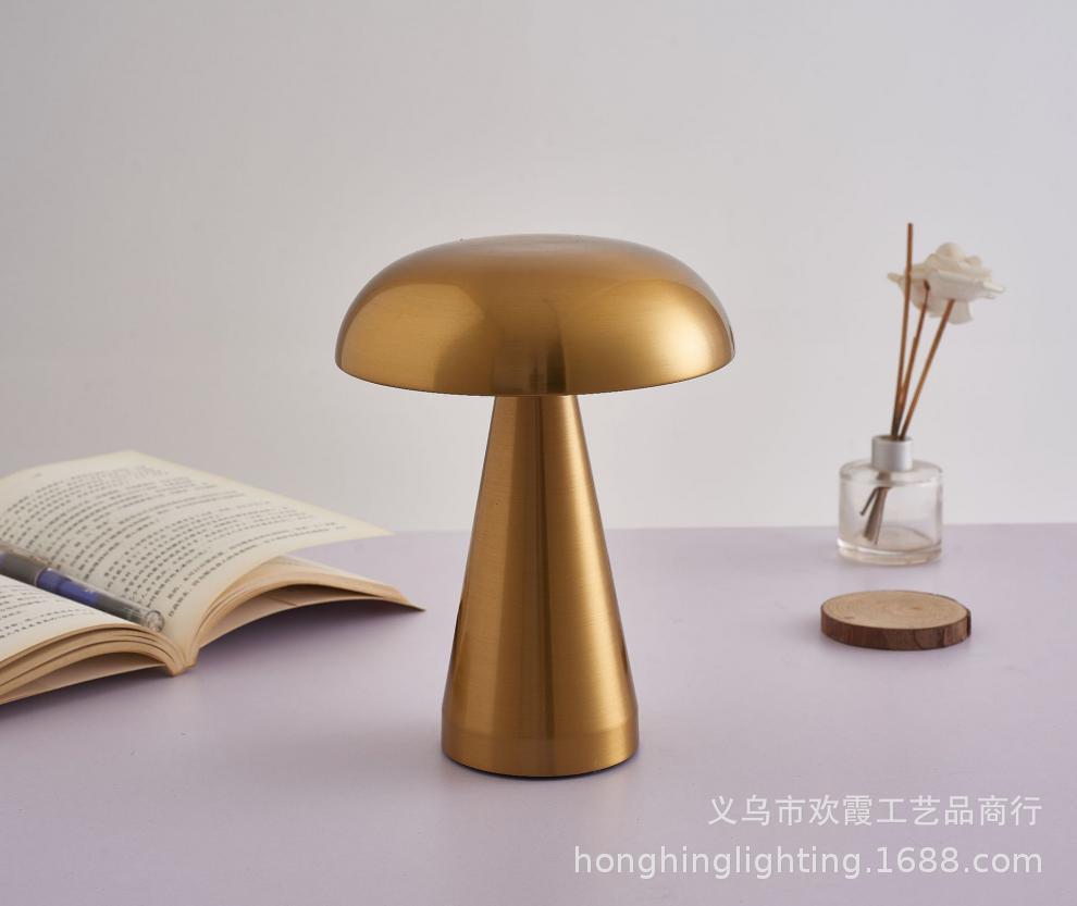 New cross-border bar and restaurant table lamps, rechargeable mushroom lamps, bar and bedroom bedside atmosphere table lamps, dimming night lights pic 13