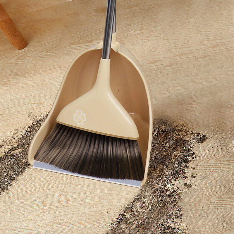 New broom and dustpan combination set, household broom, water scraper, bathroom non-stick hair sweeping broom pic 5