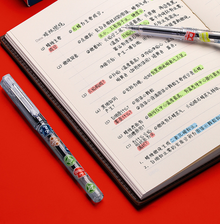 三木QY08考试全针管中性笔清华大学艺术博物馆联名强运黑色水性笔详情14