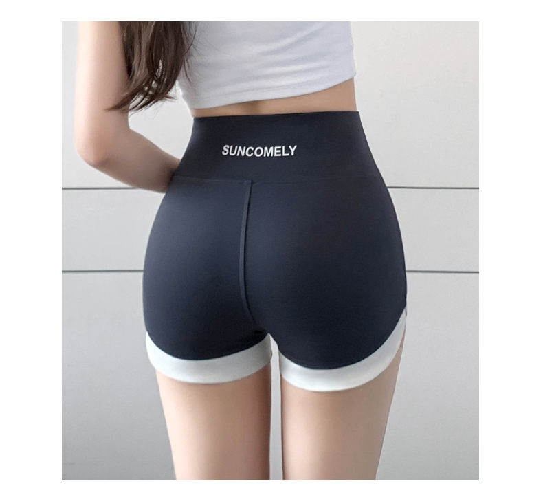 Summer outerwear: thin, color-blocking shorts, leggings, high-waisted Barbie safety pants, three-part, no embarrassing lines, shark pants for women pic 33