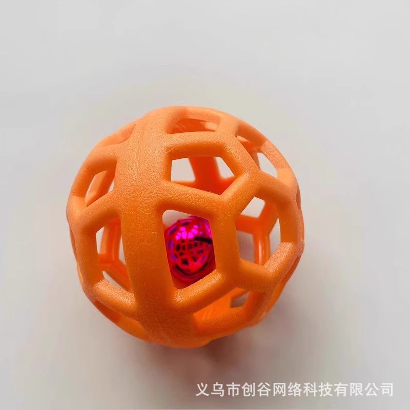 狗狗玩具发声镂空铃铛球耐咬磨牙小型犬自嗨解闷神器柯基宠物用品详情2
