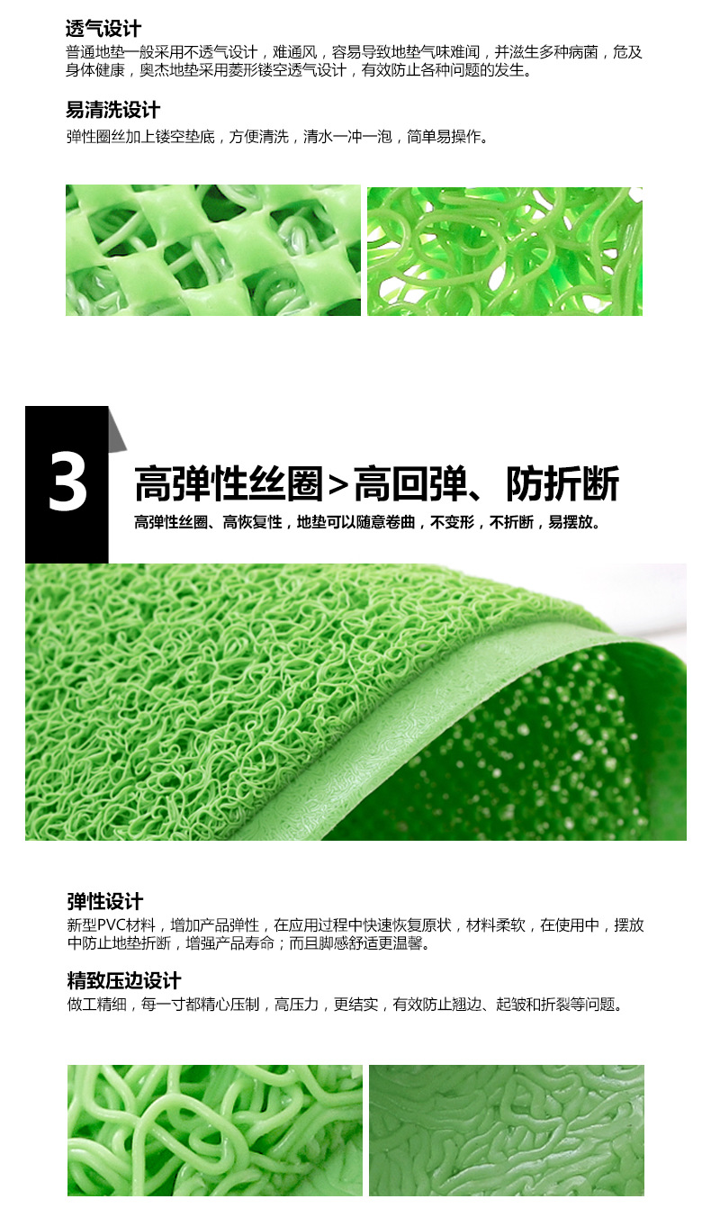 1118 Grand Promotion: Selected perforated floor MATS for home entrance areas, PVC brushed floor MATS and carpets from Alibaba Wholesale pic 16