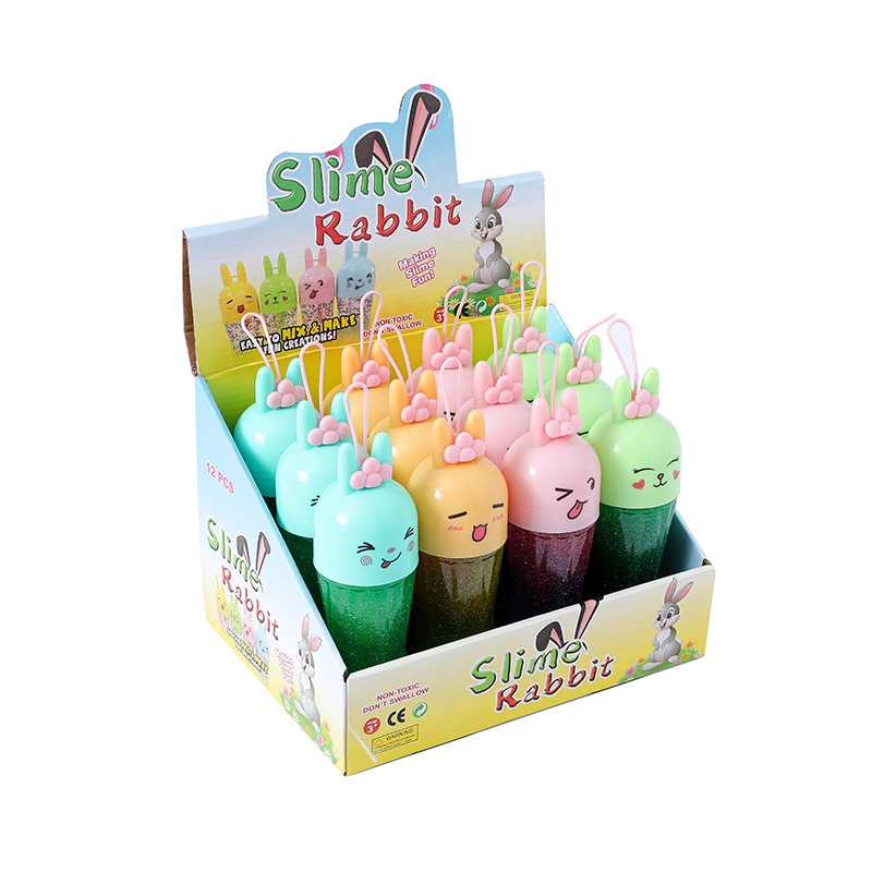 新款夜市批发地摊货无毒跨境水晶泥史莱姆放屁泥鼻涕泥儿童泥质玩具1详情5