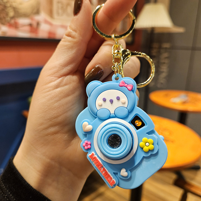 卡通眼镜牛仔裤狗狗投影相机钥匙扣汽车包包钥匙链挂件网红小礼品详情20