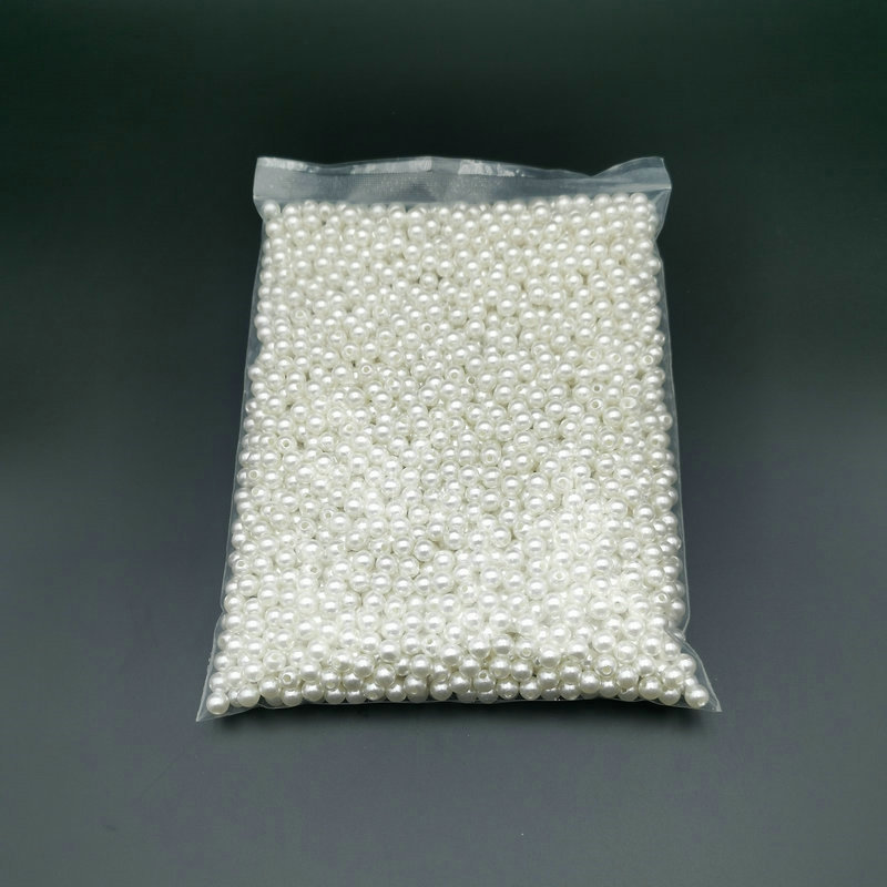 In-stock diy straight-hole water-polished loose beads ABS high-gloss 3-16mm imitation pearl jewelry accessories string beads connection beads pic 137