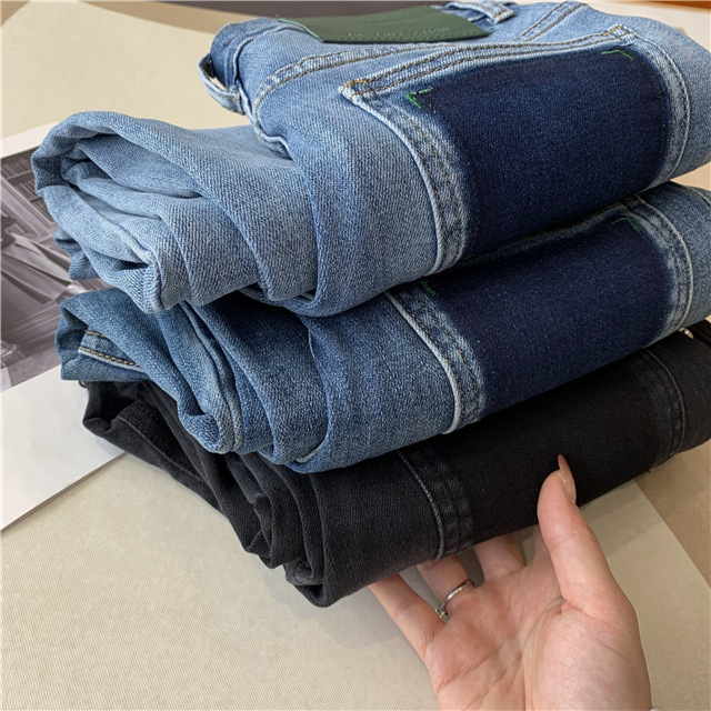 Treasure pants: Slimming, versatile, drape black straight-leg jeans for petite women, high-waisted wide-leg pants pic 35