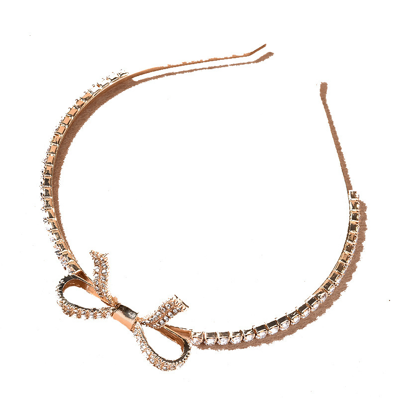 Mai Lang Japanese and Korean bride wedding dress, water diamond bow, hair band, headwear, accessories, banquet crown, hair accessory pic 28