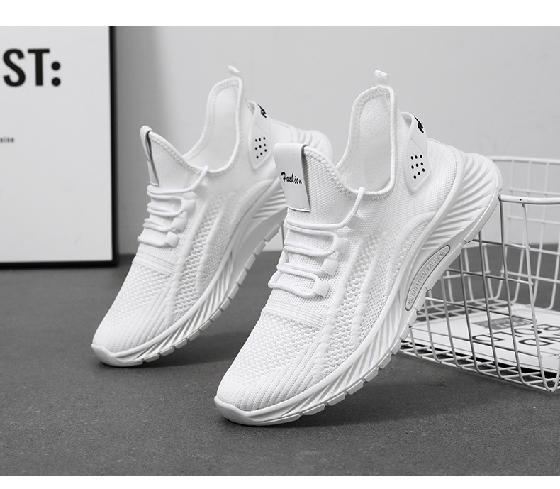 2024春秋季新款情侣时尚休闲运动单鞋批发跨境工厂潮流飞织鞋代发详情6