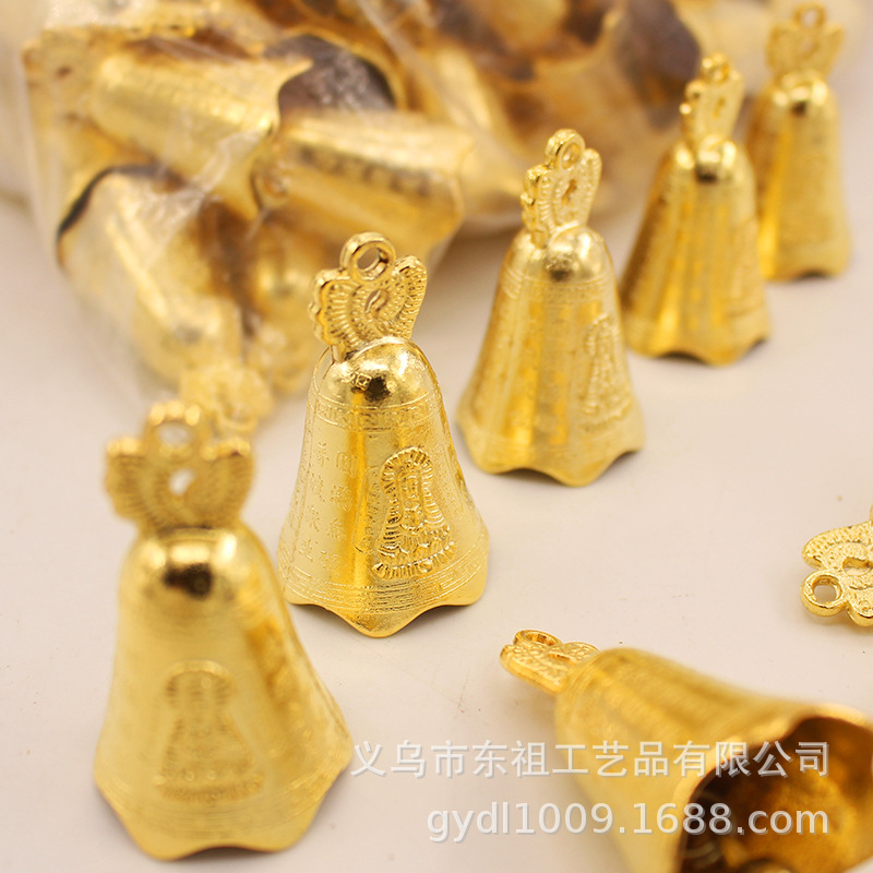 Ancient double dragon bells, Eight Immortals bells, Guanyin Buddhist scriptures relief, dragon bells, wind chimes, ancient green bells, golden bells, auspicious bell accessories and pendants pic 16