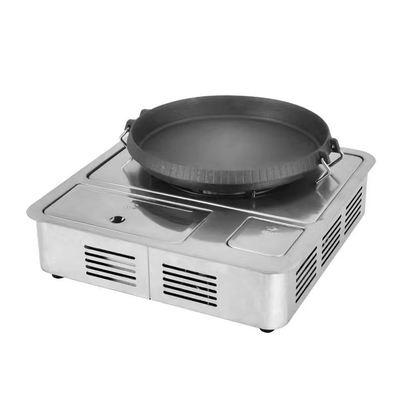 The new Yanhui dual-purpose cassette stove, single-bottle portable fire boiler, barbecue grill and infrared energy-concentrating cassette stove pic 25