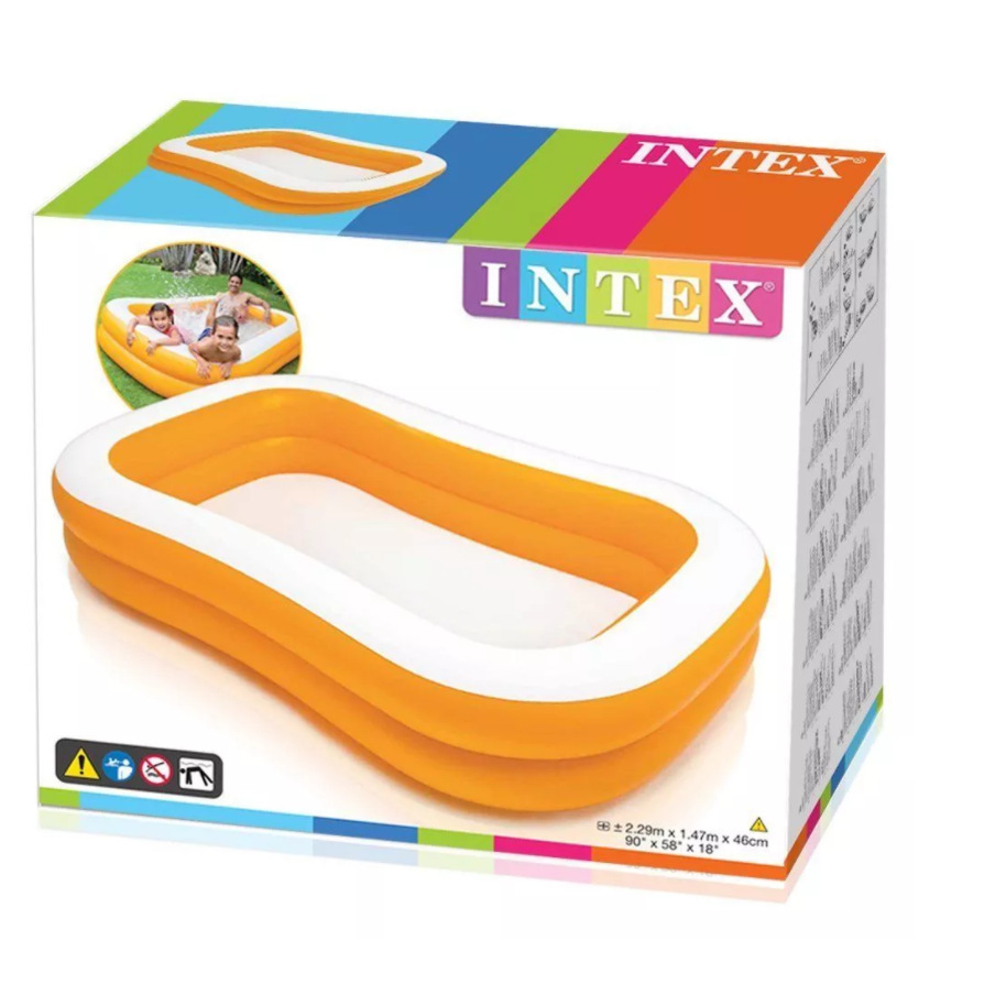 intex 57181 Luxury rectangular Pool Family Parent-child inflatable outdoor Garden lawn swimming pool pic 7