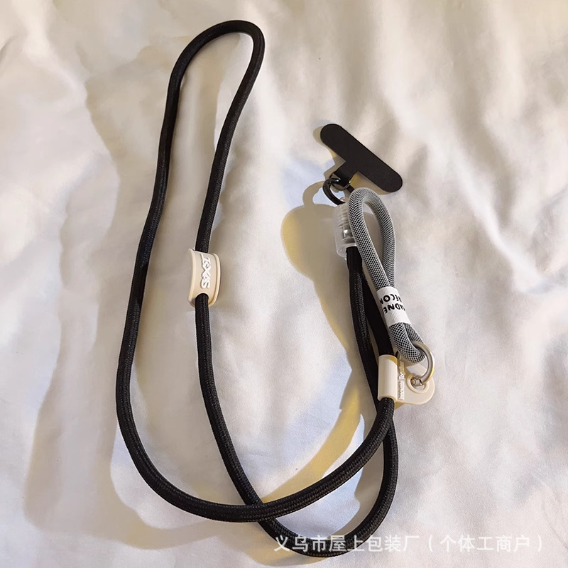 整套精致编织手机卡套挂绳 斜挎可背彩色车绳子 带子挂链挂件防丢详情6