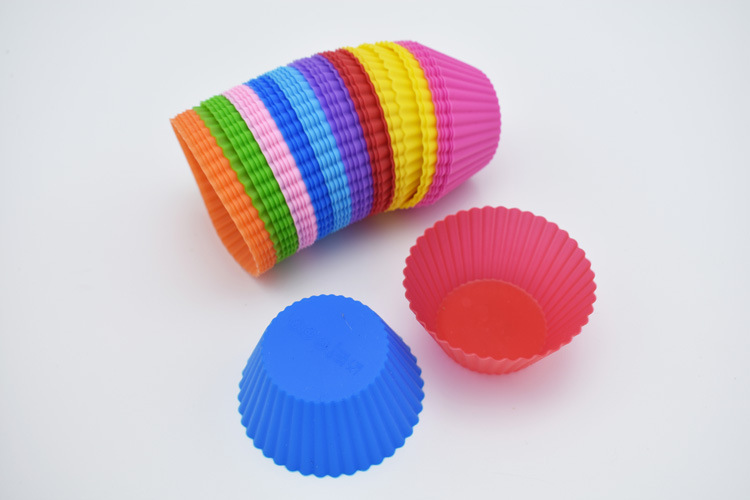 厂家现货硅胶马芬杯 烘焙甜品蛋挞布丁7cm蛋糕模具 DIY圆形蛋糕杯详情23