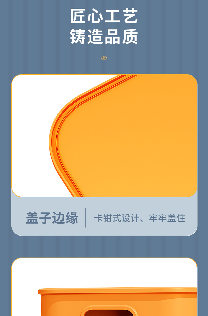 桌面收纳盒彩色带盖袜子内衣整理盒零食玩具储物收纳筐杂物置物盒 pic 18