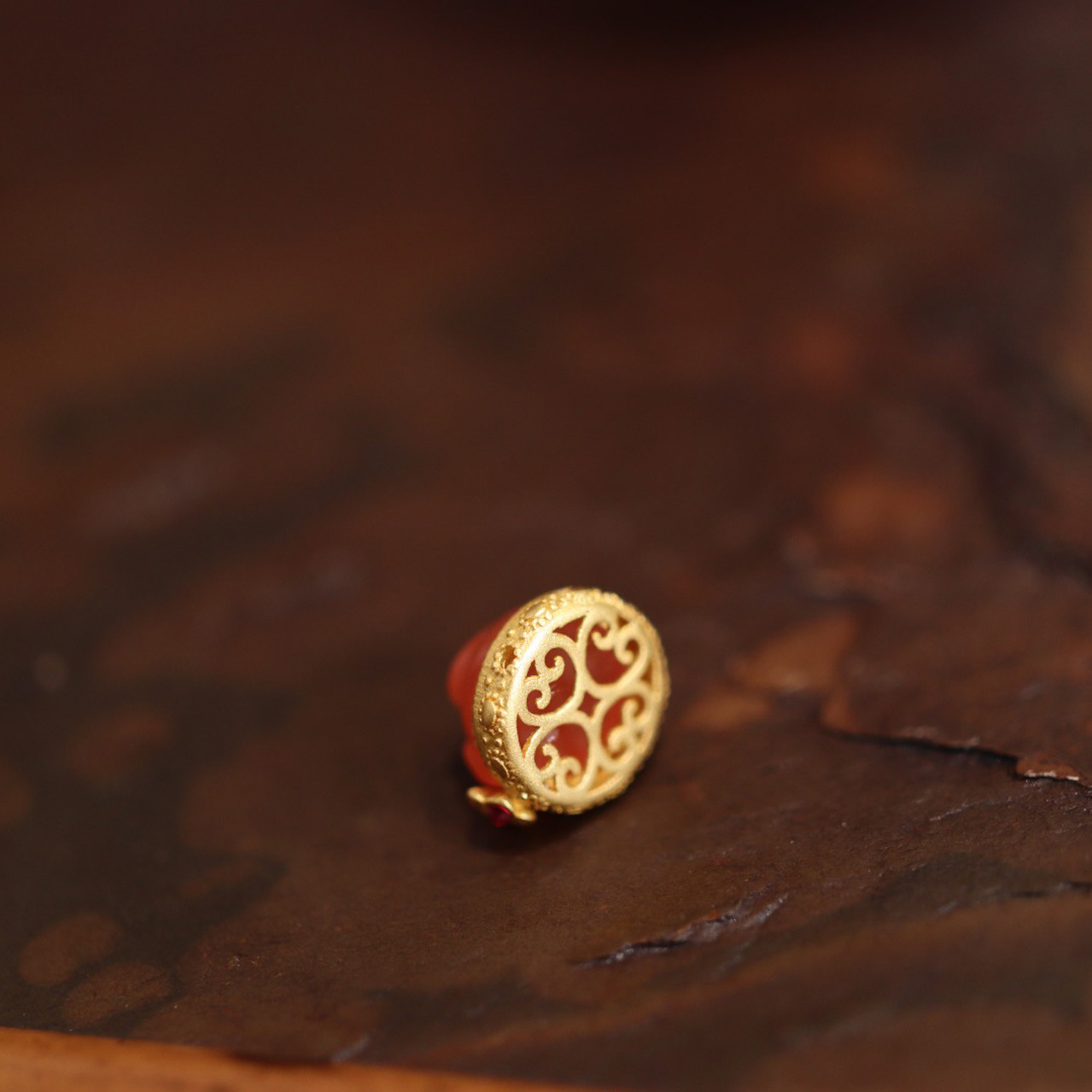 New natural salt source agate jewelry accessory, pink accessory, 925 silver gold-plated rabbit flower four-way accessory diy pic 15
