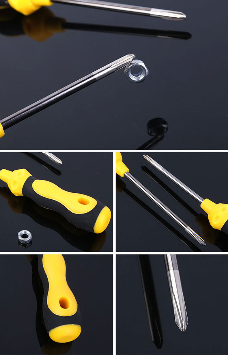 Wholesale of cross-shaped screwdrivers, 50# steel strong magnetic screwdriver, screwdriver taper, anti-slip rubber-coated hoist handle, screwdriver manufacturer pic 7