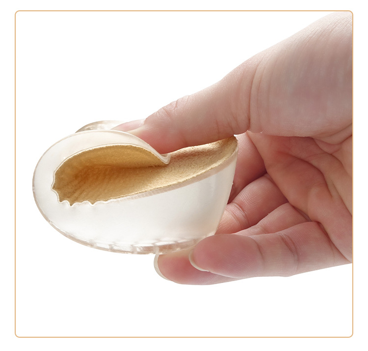 Inner height-increasing insoles, silicone socks, inner invisible height-increasing heel pads, half pads, anti-friction and shock-absorbing heel height-increasing insoles pic 14