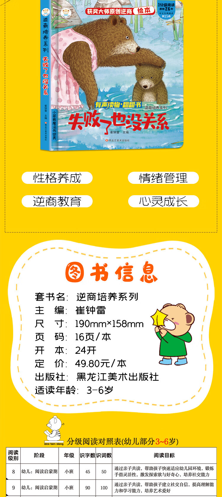 儿童逆商培养翻翻绘本 幼儿园老师推荐阅读3一6岁立体故事书详情12