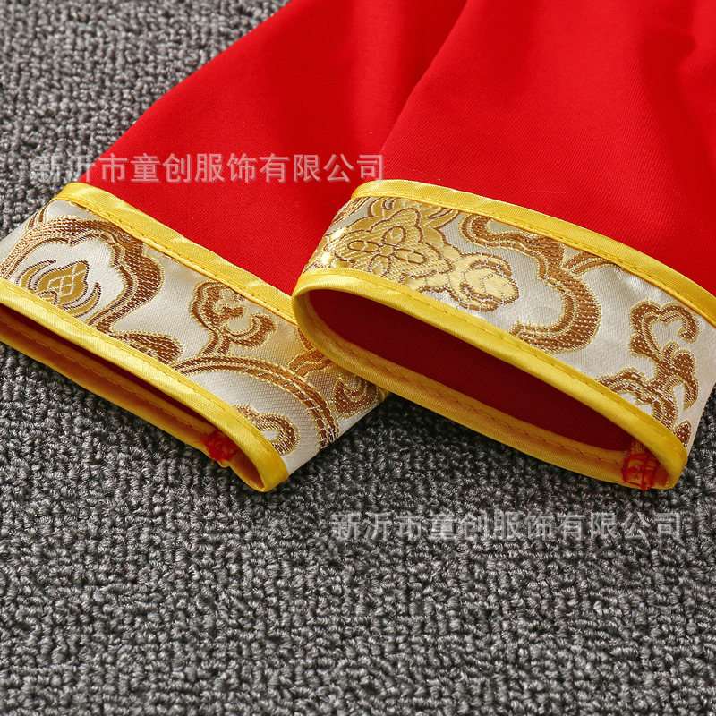 Baby one-month one-piece suit, 100-day first birthday dress, Chinese-style baby boy and spring and summer festive first birthday Tang suit for girls pic 4