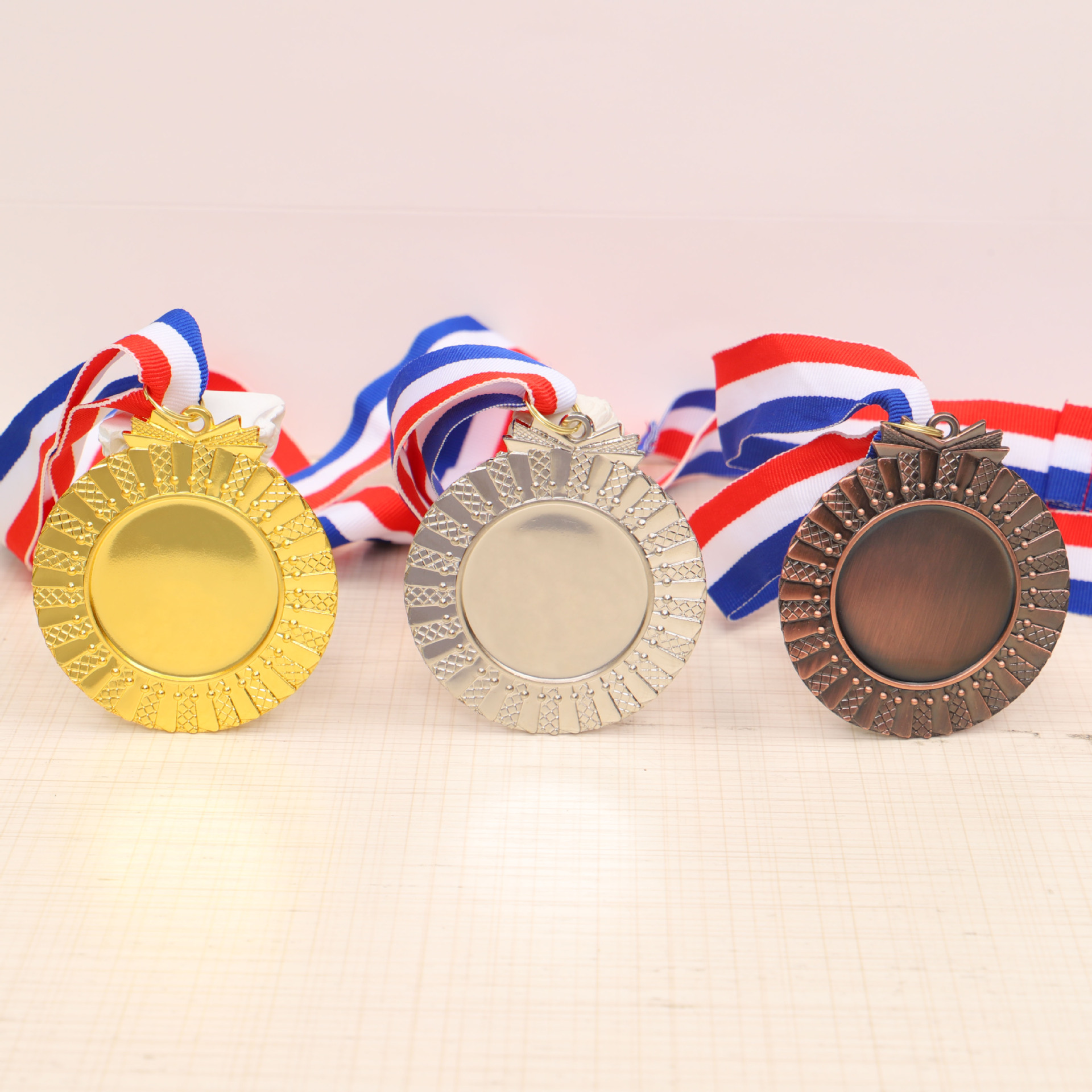 Ready-made universal metal MEDALS, marathon race wheat ear MEDALS, customized school sports meeting competition, kindergarten pic 19