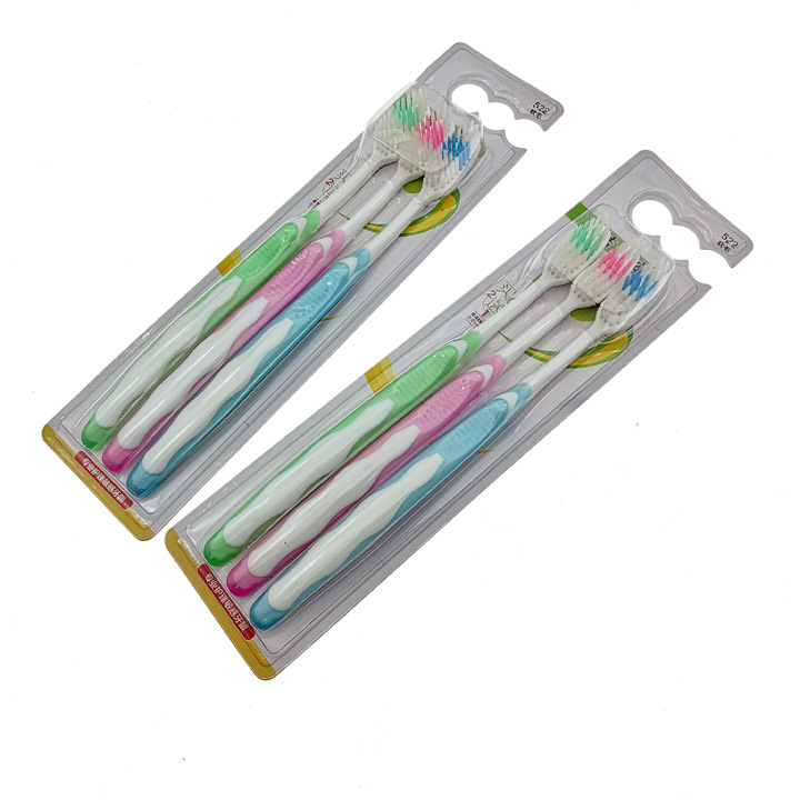 D2112 522# Premium three toothbrushes, travel Fine filaments, soft bristles, clean daily necessities, 2-yuan store wholesale pic 7