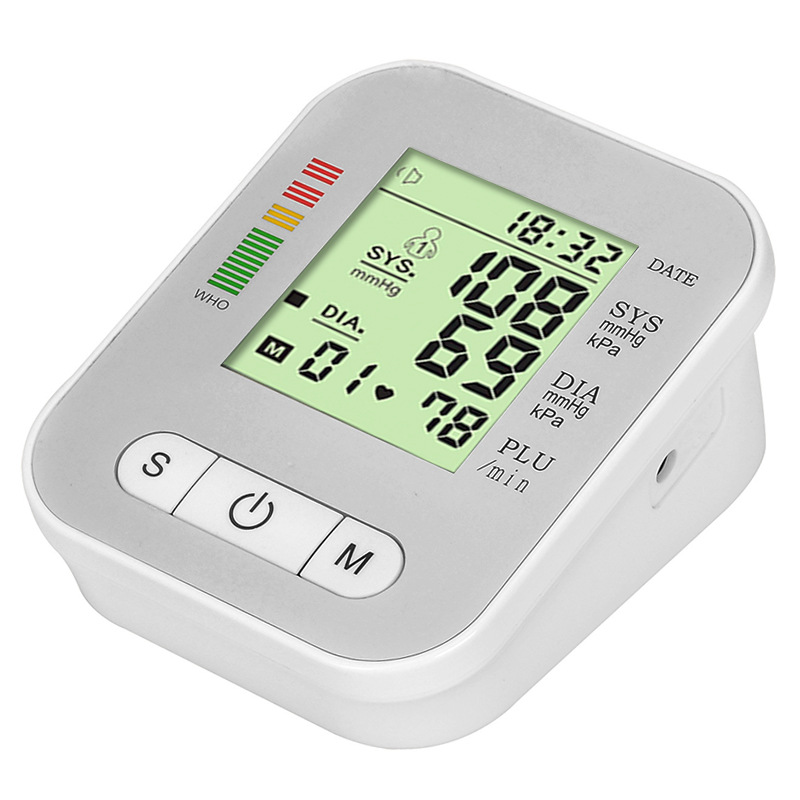 Arm-type blood pressure monitor, large-screen voice blood pressure measurement, intelligent blood pressure monitor, upper arm type for export pic 9