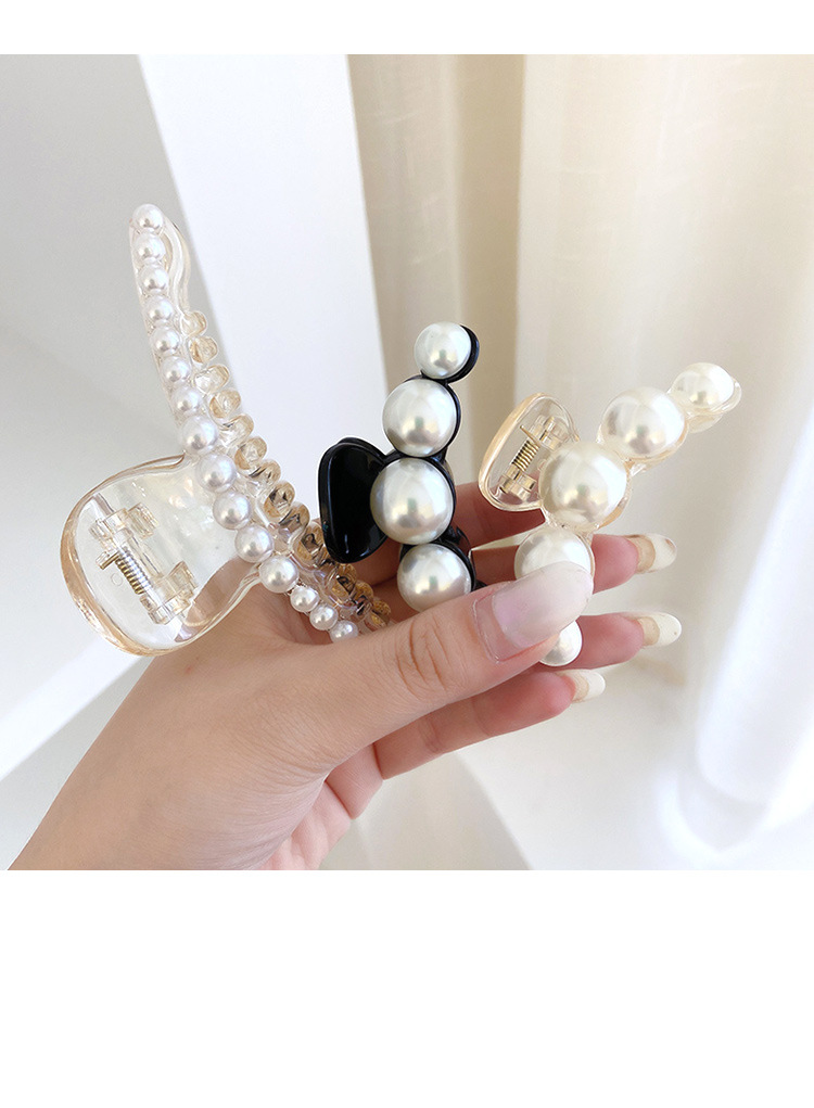 法式抓夹后脑勺发夹女ins韩国气质发卡头饰亚克力蝴蝶鲨鱼夹批发详情28