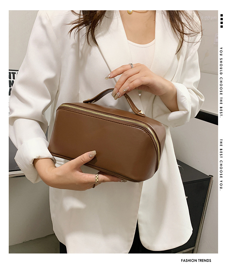 化妆包女大容量高级感新款便携旅行洗漱包学生化妆品收纳袋超火详情1