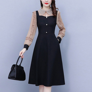 改良旗袍连衣裙女2022夏季新款时尚洋气削肩年轻款中国风水墨印花详情6