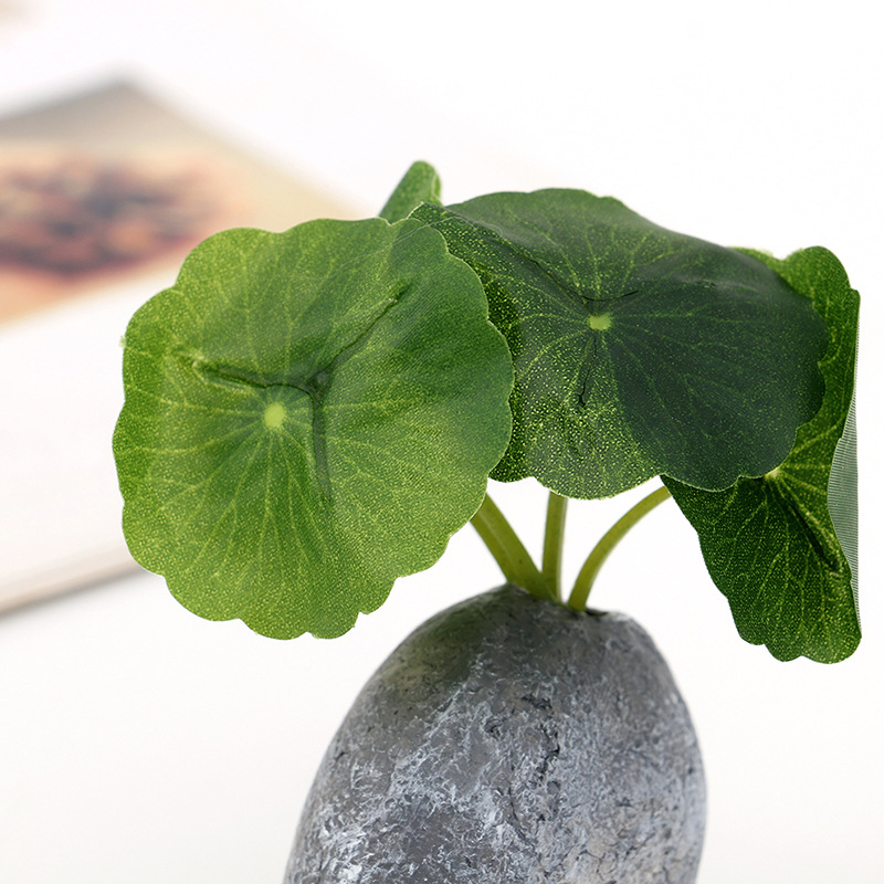 跨境禅意小石头盆栽车载摆件配饰新款中式书房桌面树脂工艺品装饰详情6