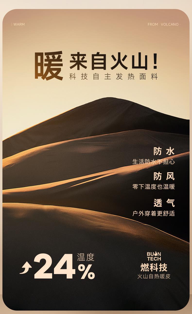 【黑金鹅绒】高端鹅绒中长款羽绒服男女同款情侣冬季连帽外套女潮详情2