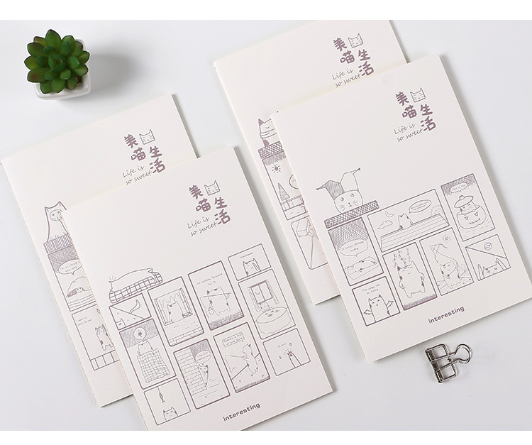 Wholesale of 40 thickened student exercise notebooks, notepads and notebooks in the Korean version of Senmu B5 car line book pic 16