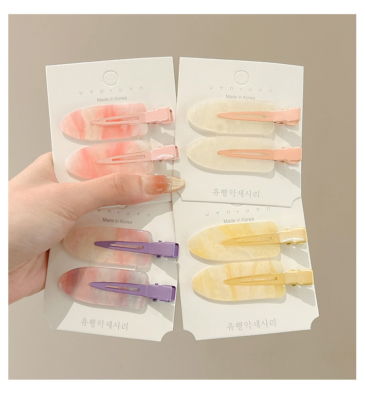 彩色可爱无痕发夹边夹侧边碎发刘海夹前额发卡头饰精致小夹子发饰详情15