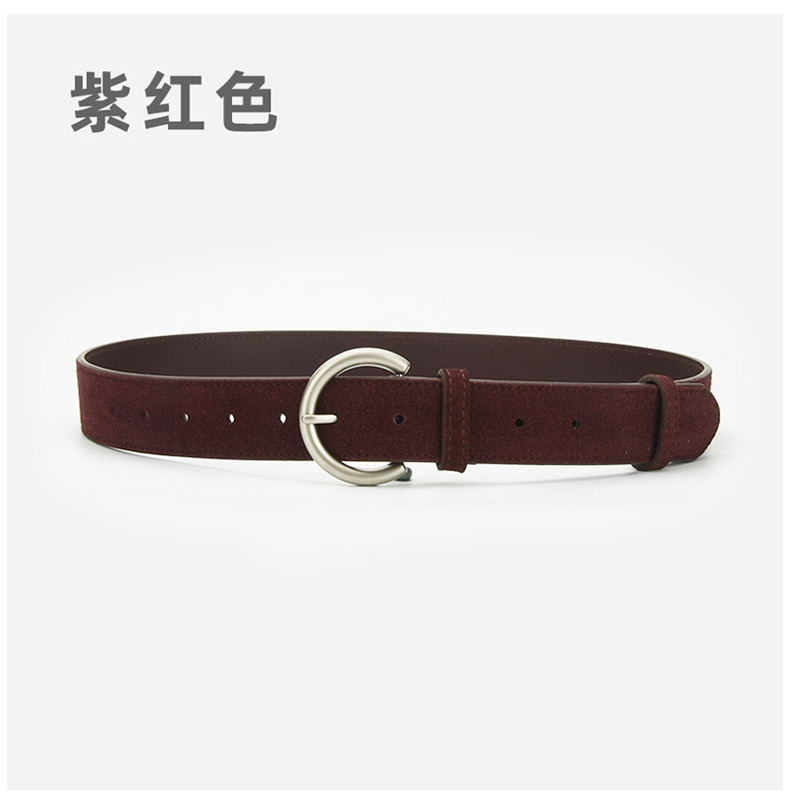 腰带女款磨砂针扣牛仔裤连衣裙腰带百搭装饰高级感复古文艺皮带女详情13