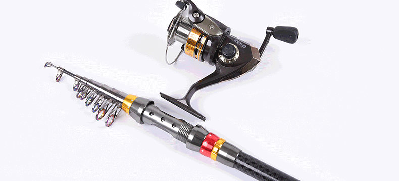 27260 [Knight Ultra-Short Fishing Rod] Ultra-short Carbon Metal Rear-seat fishing Rod, casting rod and fishing gear wholesale pic 2