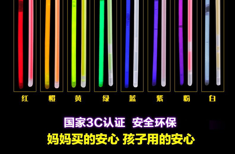 荧光棒发光手环演唱会应援棒地推扫码小礼品夜市摆摊玩具地摊批货详情4