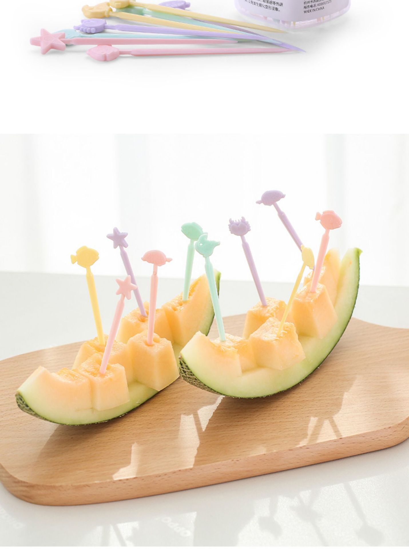 Fruit fork set, disposable plastic two-toothed, household fruit, cake, dessert fork, snack small fork pic 45